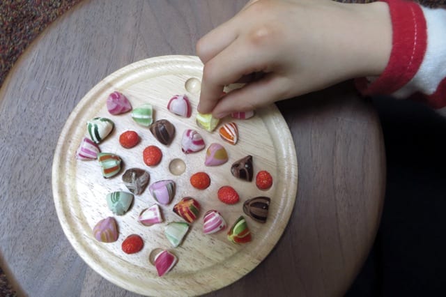 Jeu de solitaire avec bonbons